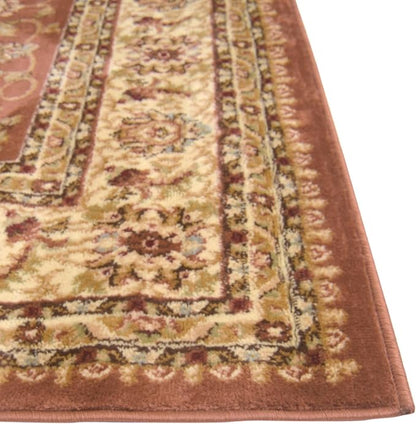 Rugs.com Aditi Collection Rug – 7' 10 x 10' Brick Red Low Rug Perfect for Living Rooms, Large Dining Rooms, Open Floorplans