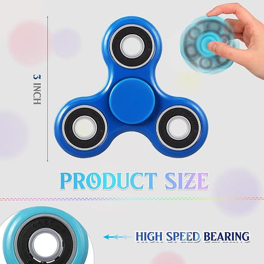 Fidget Spinner Toy Bulk Sensory Fidget Toy for Adults Kids Party Favors Classroom Prizes Gift Bag Fillers Stress Relief(Morandi,102 Pcs)
