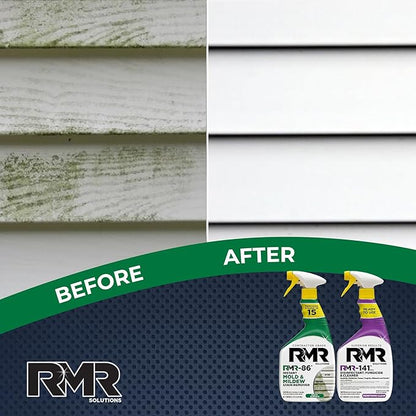 RMR Brands DIY Mold Remover Bundle - Complete Mold Killer & Stain Remover Bundle - Mold and Mildew Prevention Kit, Disinfectant Spray, Includes 2-32 Ounce Bottles
