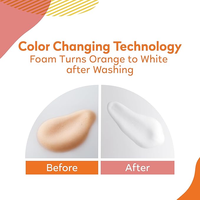 ORANGE HOUSE Color Changing Foaming Hand Soap, Plant-Based Moisturizing Foam with Natural Orange Oil, Gentle Formula, 11.8 Fl Oz (1 Pack)
