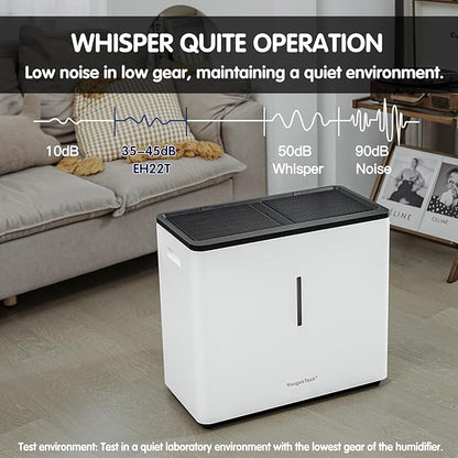 Evaporative Humidifiers |14.5 L(3.9 Gal) Tank for Whole Room Humidifier | 60 W Cool No Mist Humidifiers | 7 Speed | MAX Output 3000 ml/h | Auto Humid | Top Filling