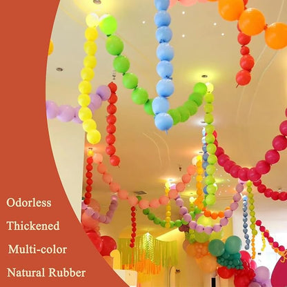 Red Link Balloons 6 Inch 12 Inch 120 Pcs Latex Linking Balloons for Birthday Wedding Party Festival Decorations