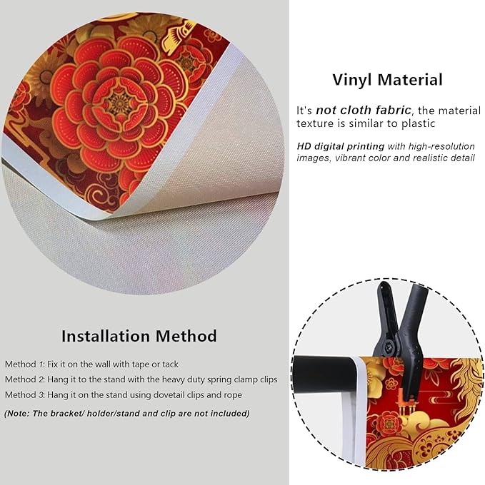 YongFoto 2026 Happy Chinese New Year Backdrop 10x6.5ft 2026 Lunar Year of The Horse Lucky Cloud Pavilion Plum Bossom Background Chinese Traditional Spring Festival New Year's Eve Party Banner Decor