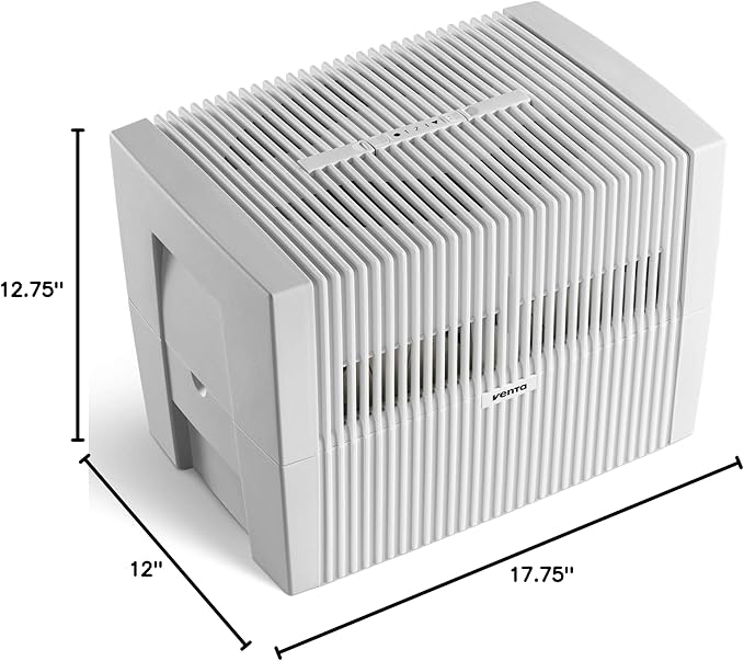 Venta LW45 Original Humidifier in White - Filter-Free Evaporative Humidifier for Spaces up to 600 ft²