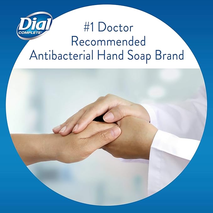 Dial Complete Antibacterial Liquid Hand Soap Refill, Spring Water, 52 fl oz (3 count) (Pack of 2)
