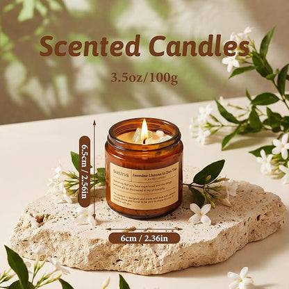 24 Pack Scented Candles for Home,3.5oz Crystal Soy Candles-Long Burning Time,Aromatherapy Candle Sets for Women Gift,Perfect for Valentine's Day,Mother's Day, Birthdays, Anniversaries(24 Scents)