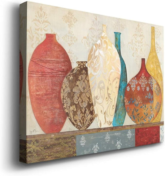 Wexford Home Home Decor Landscape Canvas Wall Art Abstract Floral Painting Modern Pictures Artwork Decoration for Living Room Kitchen Bathroom Office, Ready to Hang, Collection Of Memories, 18x27