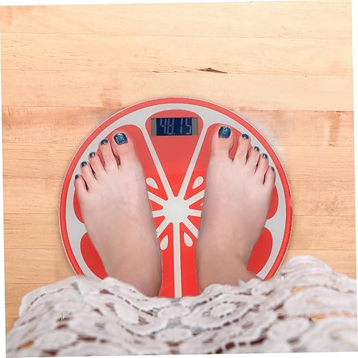Cartoon Tempered Digital Weight Scale Small Portable Body Balance Scale for Travel and Home Use with Compact Lightweight Design