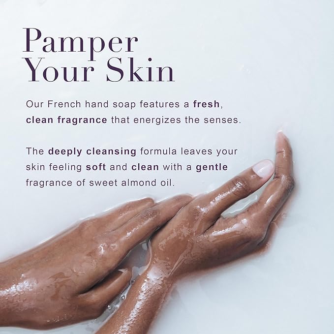 A LA MAISON French Liquid Hand Soap, Citrus Blossom - Natural Hand Wash Made with Essential Oils - Biodegradable, Plant-Based, Vegan, Cruelty-Free, Alcohol & Paraben Free (16.9 oz, 3 Pack)