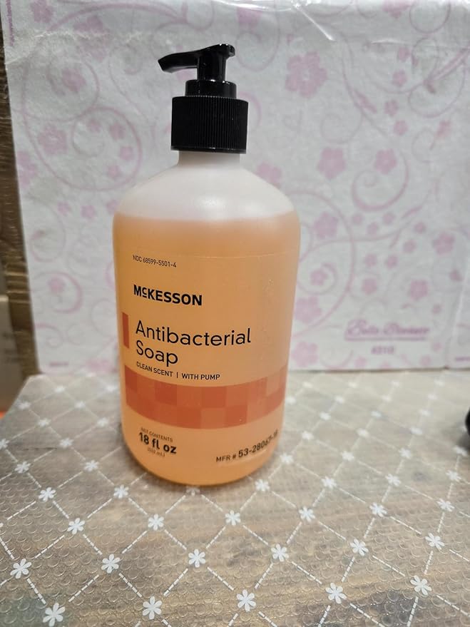 McKesson Antibacterial Liquid Hand Soap, 18 oz [Pack of 1] Pump Bottle, Clean Scent