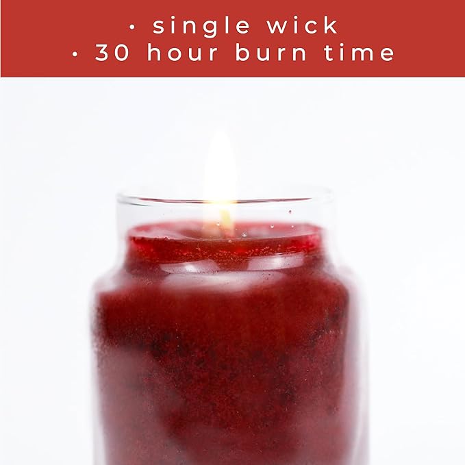 A Cheerful Giver - Juicy Apple Baby Scented Glass Jar Candle (6oz) with Lid & True to Life Fragrance Made in USA