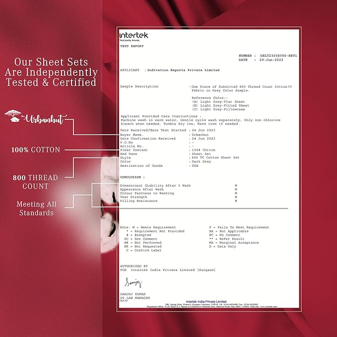 URBANHUT 800 Thread Count Egyptian Cotton Sheets Set King Size, 4 Pc Bed Sheet Sets For King Size Bed, Luxury Hotel Sateen Sheets Fits 16" Deep Pocket - Burgundy