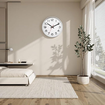 NUOVO 12Inch Wall Clock Number Quartz Large Decorative Quiet Wall Clocks Home Office Decor