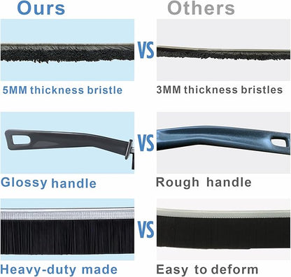 2 PCs Hard-bristled Crevice Cleaning Brush, Gap Cleaning Brush, Grout Brush for Kitchen, Bathroom, Bathtubs