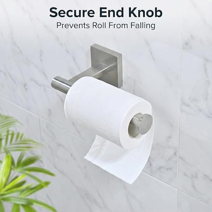 16" Brushed Nickel Bathroom Hardware Set 5-Piece, Fingerprint-Free SUS304 Stainless Steel Towel Bar for Small Bath & RV, Modern Square Bath Accessories Kit (Brushed Nickel)