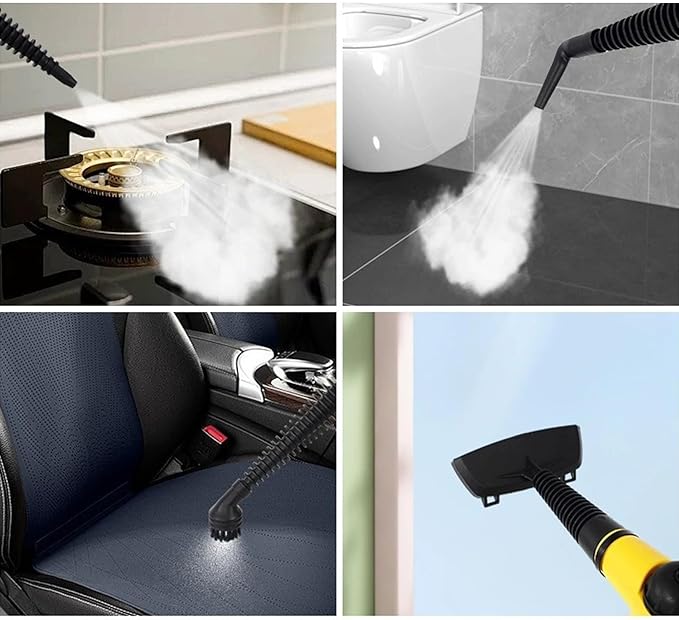 Handheld Steam Cleaner, Compact Lightweight Design, 1 Set, Multi-Purpose Steam Cleaner, Portable Cleaning Tool, Fabric Grout Steamer, For Car Kitchen, Upholstery, Window