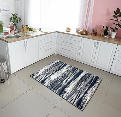 Keen Home Design Area Rugs - 3x5 Non-Shedding, Abstract Rugs for Kitchen, Living Room, Bedroom, Dining Room, Entryway - Size: 3' x 5', Multi