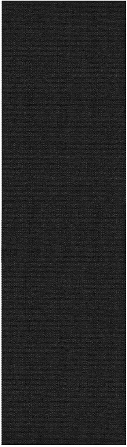 KOZYFLY Extra Long Runners for Hallways 3x18 ft Washable Kitchen Runner Non Slip Rubber Backed Hallway Rug Cotton Entryway Runner Rug Floor Carpet for Indoor Hall, Kitchen, Stair, Black/Dark Grey