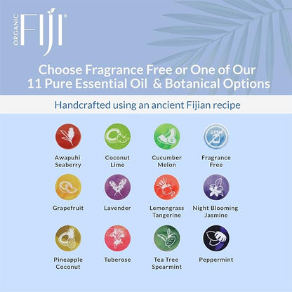 Coco Fiji Soap Bar for Face and Body Infused With Organic Coconut Oil, Fragrance Free, Essential Oil, Natural Soap for Moisturizing & Pore Purifying Skin, 7 oz,Pack of 12