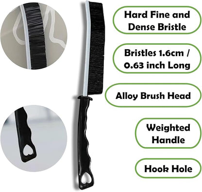 Crevice Cleaning Brush Set, Multi-Purpose Hard Bristle Brushes for Deep Cleaning Kitchen, Bathroom, Grout, Sink, Cup, Teapot, Bottle, Blender, Corners, Tight Spaces & More