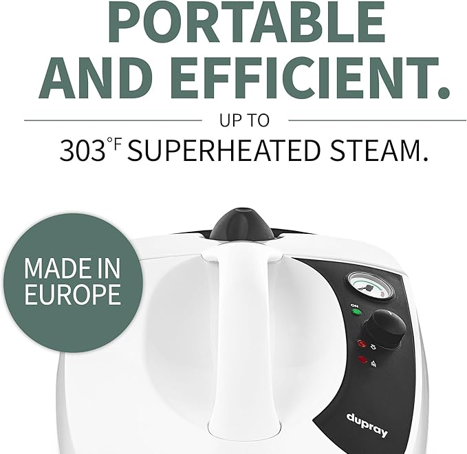 Dupray One Steam Cleaner: Portable, chemical-free all-purpose steamer for floors, tiles, and more. Made in Europe, ideal for home and professional use.