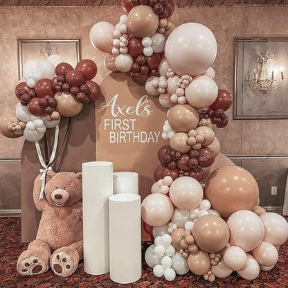 PartyWoo Brown Balloons 50 pcs 12 Inch Dark Brown Boho Neutral Coffee Latex Helium Balloons for Wedding Baby Shower Gender Reveal Graduation Safari Woodland Birthday Party Decorations Brown-F08