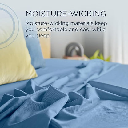 TEMPUR ProAir Sheet Set Blue Azure - Split Cal King
