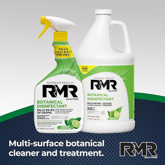 RMR Brands Botanical Disinfectant and Cleaner, Kills 99% of Household Bacteria and Viruses, EPA Registered, 32 Fl Oz