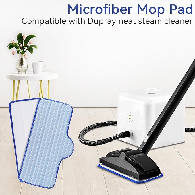 Steam Mop Pads Fit for Dupray Neat Steam Cleaner - Washable and Reusable Replacement Mop Pads Accessories for Multi-Surface Floor (12Pack)