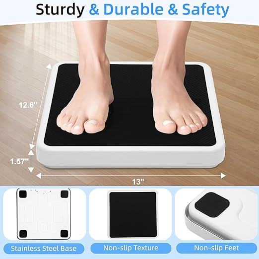 Medical Scale 660lb, Extra Wide Medical Grade Physician Scale for Body Weight with 13"x12.6" Platform for Home, Office, Hospital, Gym & Bariatric etc