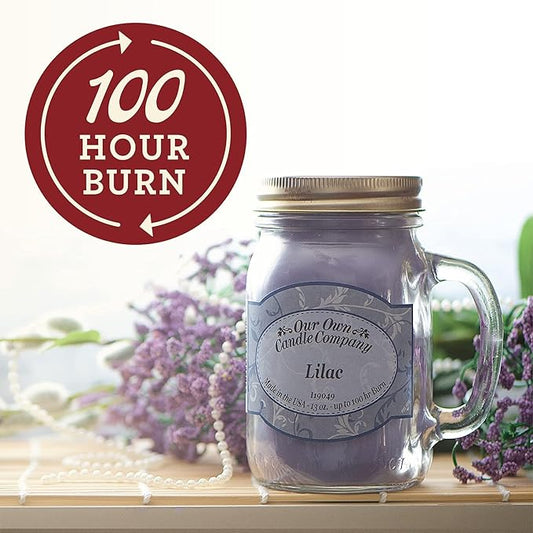 Our Own Candle Company, River Rock Scented Mason Jar Candle, 100 Hour Burn Time, 13 Ounces