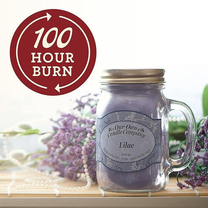 Our Own Candle Company, Smoke Eliminator Scented Mason Jar Candle, 100 Hour Burn Time - 13 Ounces