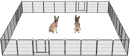 FXW Instant Unleashed Dog Playpen, Portable Pet Fence for Outdoor, RV Trips, and Camping, 32inch, 32 Panels for Small and Medium Dogs│Patented