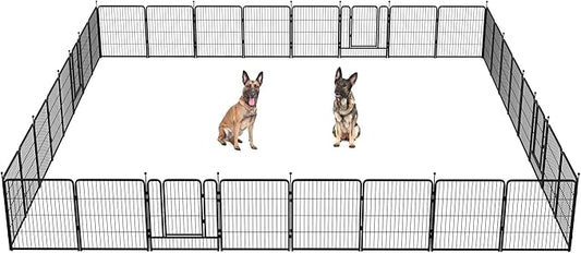 FXW Instant Unleashed Dog Playpen, Portable Pet Fence for Outdoor, RV Trips, and Camping, 32inch, 32 Panels for Small and Medium Dogs│Patented