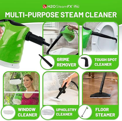 H2O X5 All-Purpose Hand Held Steam Cleaner for Home Use, Floor Cleaner, Grout cleaner, Hand Held steamer (H2O Steam FX PRO)