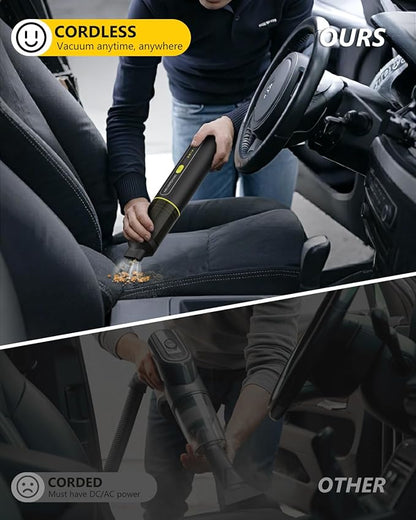 NEVERLAND Car Vacuum Portable Cordless - 20000Pa Powerful Suction Handheld Vacuum Cleaner Blowing & Inflating 4-in-1 Mini Vacuum Cleaner for Car, Office Desk, Keyboards