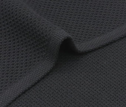 Mia'sDream Cotton Kitchen Towels and Dish Cloths Sets, Waffle Weave Dish Towels for Kitchen Drying Dishes, Soft and Absorbent Kitchen Hand Towels Washcloths,12inchx12inch 6 Pack (Black)