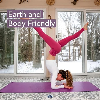 Premium Clever Yoga Mat - Extra Long Yoga Mat Suitable For All Yoga Types - Workout Mat For Home Or On The Go - Includes Our Perfect Fit Mat Bag