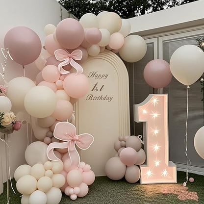 White Sand Balloons 100 Pack, 12 Inch Latex Helium Cream White Balloons Garland for Elegant Birthday Wedding Baby Shower Graduation Arch Party Decorations