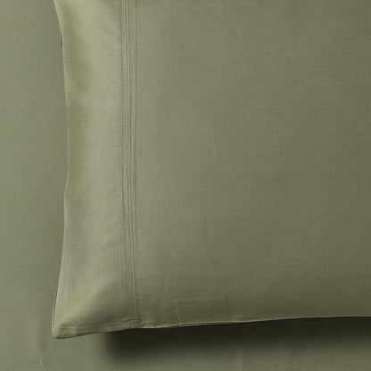 Royal Hotel Bedding ABRIPEDIC Sheets, Viscose from Bamboo, Sheet Set 600 Thread Count, Silky Soft Sheets, Viscose from Bamboo, Sheet Set, Queen, Sage
