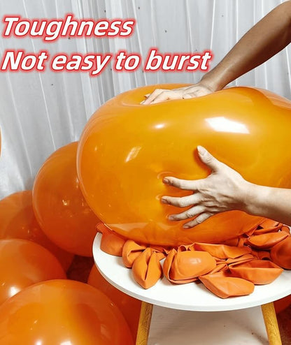90 Pack Orange Balloons 18 inch Orange Latex Party big Balloon Bulk for Various Party Events Decorations