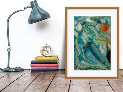 ATENSHI ART Influence by Mario Angel, Abstract Art Poster, Art Wall Decor Abstract, Colorful Wall Art, Abstract Wall Art, Modern Wall Art Poster, Large Wall Art, Wall Decor Living Room, Premium Matte