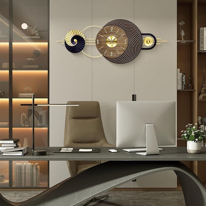 39x16 Inch Large Modern Wall Clock for Living Room – Contemporary Minimalist Silent Non-Ticking Decorative Analog Clocks for Office, Home Decor, Bedroom, Kitchen, Entryway