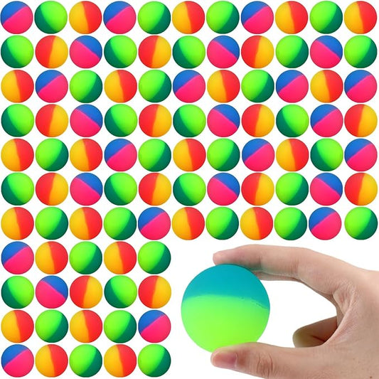 Jenaai 200 Pcs 45 mm/1.77 Inch Bouncy Balls for Kids, Large Rubber High Bouncing Balls in Bright Assorted Multi Colors Bulk for Birthday Party Favors Easter Classroom Carnival Prizes Gift