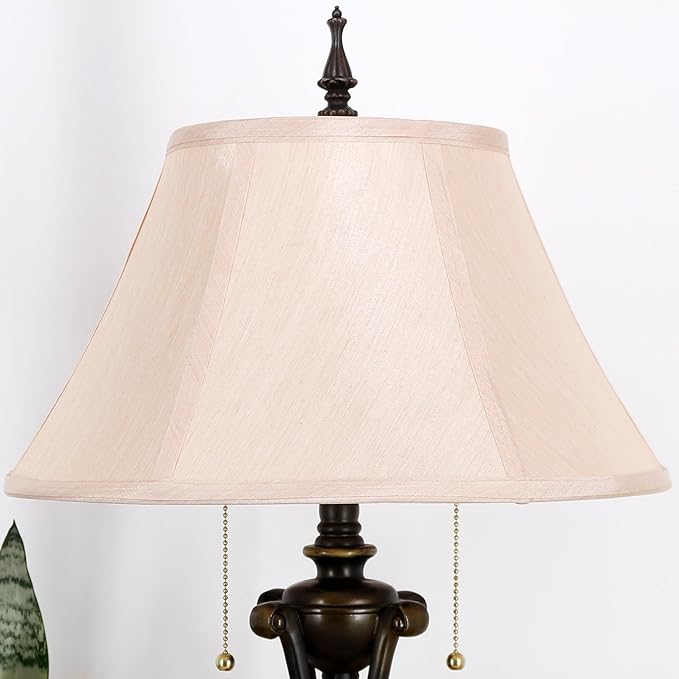 Farmhouse Floor Lamp Antique Metal Base Traditional Rustic Mid-Century Living Room Light 70 Inch Height Decor Office Bedroom
