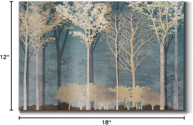 Home Decor Landscape Canvas Wall Art Abstract Floral Painting Modern Pictures Artwork Decoration for Living Room Kitchen Bathroom Office, Ready to Hang