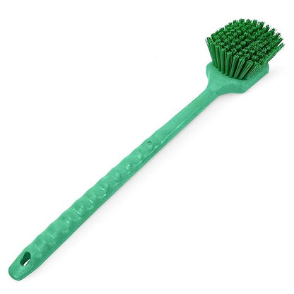 SPARTA 40501EC09 Plastic Large Scrub Brush, Kitchen Brush, Utility Brush With Long Handle For Cleaning, 20 Inches, Green