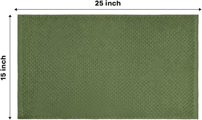 Artoid Mode Ring Spun Cotton Green Kitchen Dish Towels, 15x25 Inch Ultra Soft Absorbent Quick Drying Household Cleaning Tea Towels Bar Towels Set of 6
