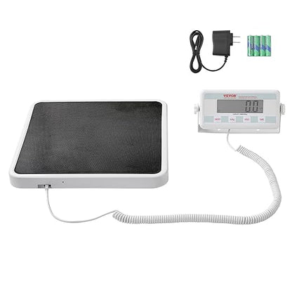 VEVOR Portable Medical Scale, Professional Digital Physician Scale for Weighing - with Anti-Slip Mat, 2 Units (kg/lb), Hold & Tare Function, 550LBS Capacity Physician Wight Scale for Gym Home Hospital