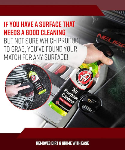 Adam's Polishes All Purpose Cleaner (16oz) - Professional Heavy Duty Industrial Cleaner & Degreaser | Cuts Heavy Grease & Tar | Car Detailing, Tire Cleaner, Engine Cleaner, Wheel Cleaner